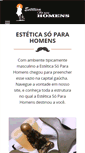 Mobile Screenshot of esteticasoparahomens.com.br